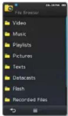 SAMSUNG YP-M1 - MIT DEM "DATEIBROWSER" NACH DATEIEN SUCHEN - 1