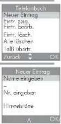 SAGEM Illion 1 Eco Duo - Einen Telefonbucheintrag von Hand einfügen - 1