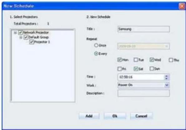 SAMSUNG L305 - 2: Zugreifen auf den Web browser von Samsung Projector Manager - 2