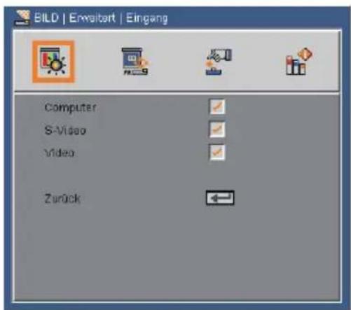 BILD | Emailbert | Eingang Computer S-Video Video Zurück