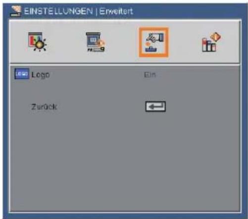 EINSTELLUNGEN | Erweitert Logo Ein Zurück