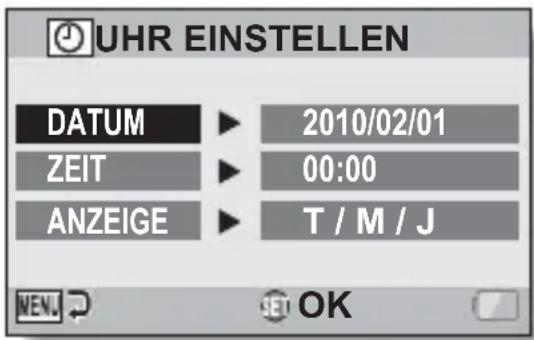 SANYO VPC-CG100EXW - Schalten Sie die Kamera ein (Seite 17) und drücken Sie die SET-Taste. - 1