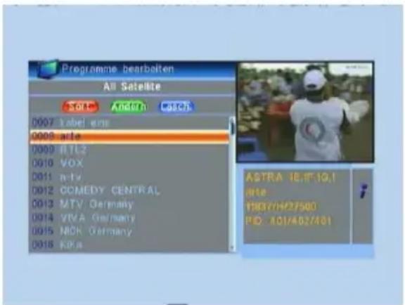 Programme bearbatten All Satellite SOLC Anchro Watch 0007 label engine 0008 acte 0009 RTL2 0010 VOX 0011 a-tv 0012 COMEDY CENTRAL 0013 MTV Germany 0014 VIVA Germany 0015 NICK Germany 0016 KPIa ASTRA 18.19.10.1 date 1932/1927/500 PID: A01/402/401