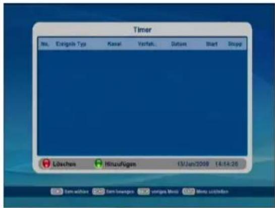 Timer No. Einfolde Typa Kassel Verfall Datsam Start Stopp Löschen Hinzuflügen 13/Jun/2009 14:14:26 Eim erwähne Eim hwaren vortiges Mioi Menu umläden