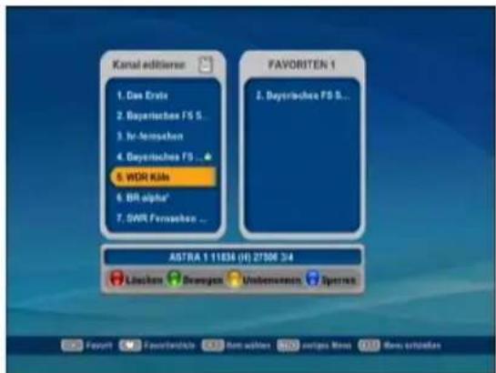 Kanal editiener 1. Das Erste 2. Bayerisches FS S. 3. Nr-farmachen 4. Daytisches FS ... 5. WDR Kole 6. BR alpha* 7. SWR Fernschen ... FAVORITEN 1 2. Daytisches FS S... ASTRA 1 11834 (H) 27306 3/4 Lücksicht Svengegen Umbarenzenin Sperrich