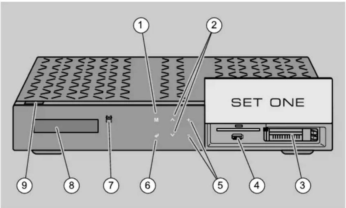 SetOne TX-9500 HD - Receiver-Vorderseite - 1