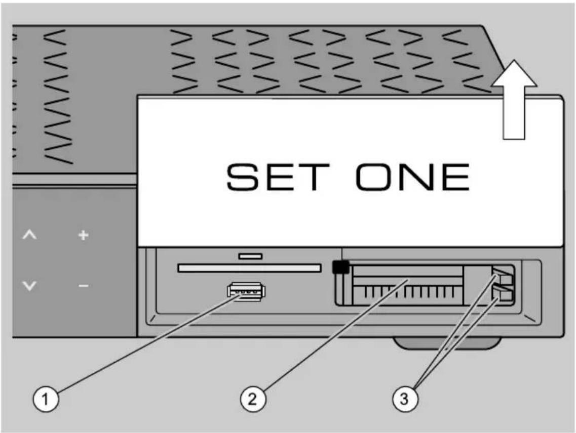 SetOne TX-9500 HD - Smartcards und USB-Speichermedien verwenden - 1