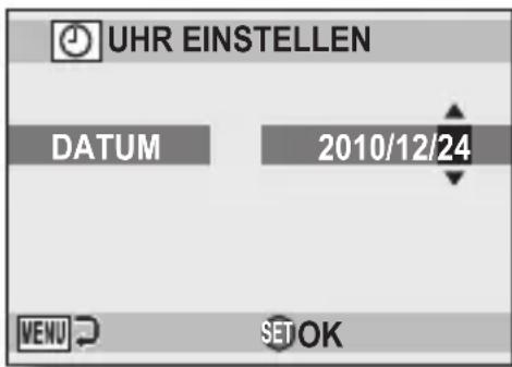 UHR EINSTELLEN DATUM 2010/12/24 MENU SETOK