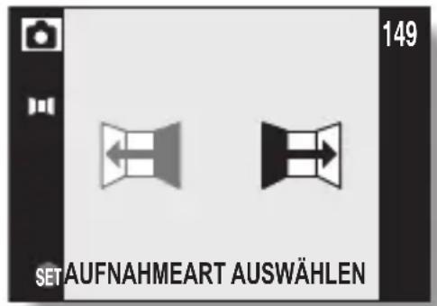 149 SETAUFNAHMEART AUSWÄHLEN