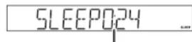 SHARP ANPR1000H - To confirm the remaining sleep time: - 1