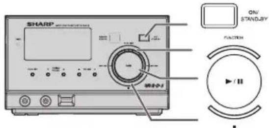 SHARP XL-UH1H - Listening to a CD or MP3/WMA disc - 1
