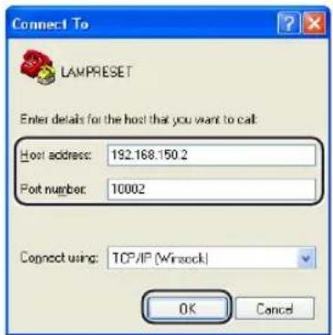 SHARP PG-F325W - Wiedereinstellung des Lampentimers des Projektors über LAN - 3
