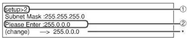 SHARP PG-F325W - Teilnetzmasken- Einstellung ([2]Subnet Mask) - 1