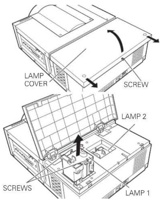 LAMP COVER SCREW LAMP 2 SCREWS LAMP 1