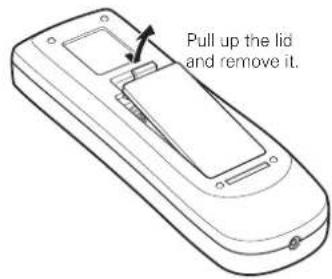 Pull up the lid and remove it.