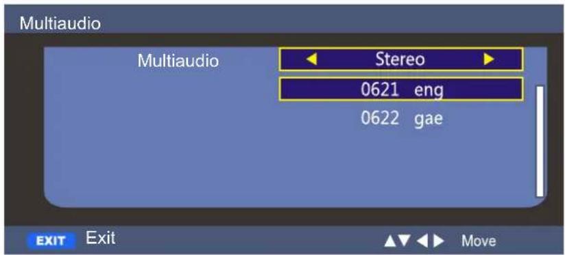 Multiaudio Multiaudio Stereo 0621 eng 0622 gae EXIT Exit Move