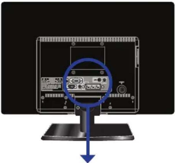 KOPFHÖRER Anschluss des externen Kopfhörer für ungestörtes Hören. SPDIF OUT Anschluss des Audiosteckers am Digital/Standard 5.1 Audiosystem. HDMI IN Verbindung jeglicher, digitaler AV-Ausrüstung am HDMI-Anschluss. DC IN HDMI IN SCART DIGITAL COAXIAL EARPHONE VGA IN AUDIO IN CABIE/AIR DC IN Anschluss wird mit dem Stromadapter verbunden, dieser dann mit dem Stromkabel danach das Stromkabel mit der Netzsteckdose. VGA IN/AUDIO IN Anschluss von PC oder sonstiger AV-Ausrüstung mit VGA und LINE IN Anschlüssen. SCART IN Anschluss externer Ausrüstung mit dem Scart-Stecker.