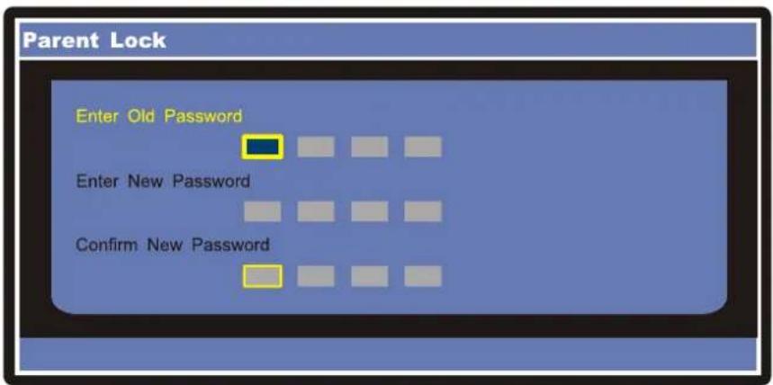 Parent Lock Enter Old Password Enter New Password Confirm New Password