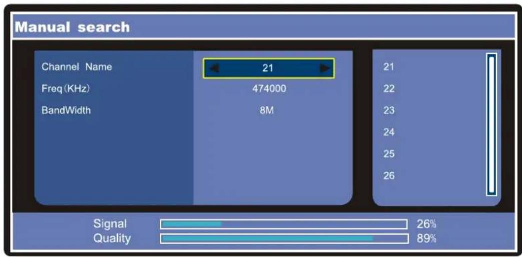 SEG Riga - DTV MANUAL SEARCH - 2