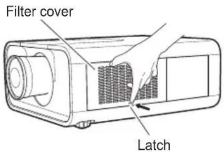 Filter cover Latch