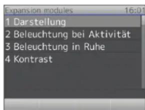 Snom 2795 - Displayeinstellungen der angeschlossenen Erweiterungsmodule - 1