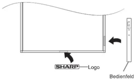 SHARP—Logo Bedienfeld