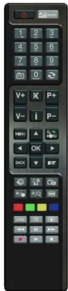 1 2 3 4 5 6 7 8 9 0 V+ P+ V- i P- MENU OK BACK EXIT ★/○ ★/Q +/-