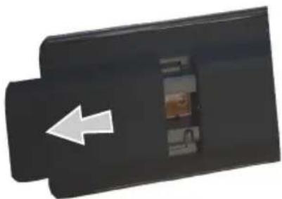 SHARP LC-39LE352E-BK - Einlegen der Batterien in die Fernbedienung - 1