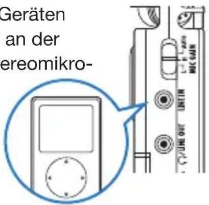 SAMSON Q3HD - Anschluss externer Geräte - 2