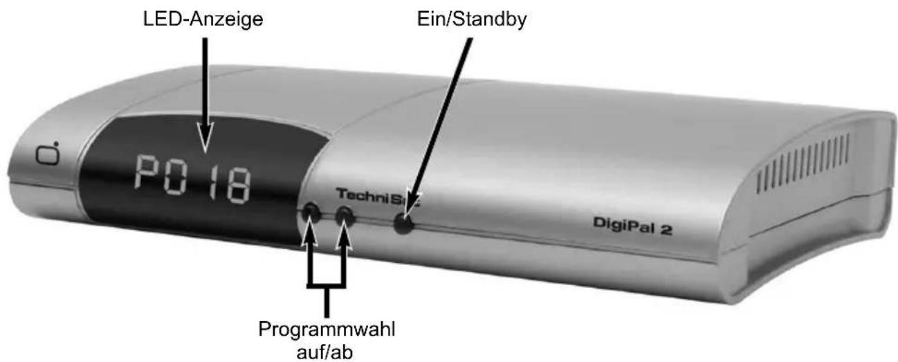 LED-Anzeige Ein/Standby P018 TechniSi2 DigiPal 2 Programmwahl auf/ab