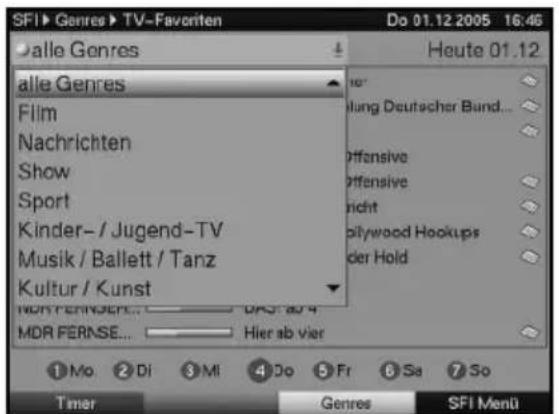 SFI > Genres > TV-Favoriten Do 01.12 2005 16:46 alle Genres Heute 01.12 alle Genres Film Nachrichten Show Sport Kinder-/ Jugend-TV Musik / Ballett / Tanz Kultur / Kunst MDR FERNSE... MDR FERNSE... Hier ab vier 1 Mo 2 Di 3 Mi 4 Do 5 Fr 6 Sa 7 So Timer Genres SFI Menü