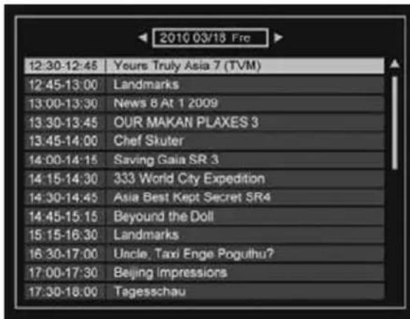 2010 03/18 Fre 12:30-12:45 Yours Truly Asia 7 (TVM) 12:45-13:00 Landmarks 13:00-13:30 News 8 At 1 2009 13:30-13:45 OUR MAKAN PLAXES 3 13:45-14:00 Chef Skuter 14:00-14:15 Saving Gaia SR 3 14:15-14:30 333 World City Expedition 14:30-14:45 Asia Best Kept Secret SR4 14:45-15:15 Beyond the Doll 15:15-16:30 Landmarks 16:30-17:00 Uncle, Taxi Enge Poguthu? 17:00-17:30 Beijing Impressions 17:30-18:00 Tagesschau