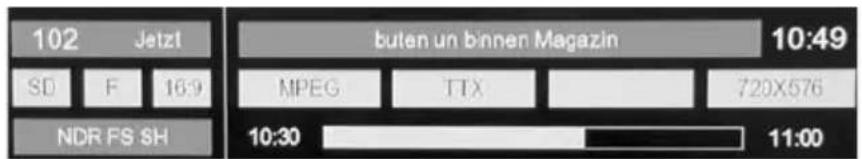 102 Jetzt SD F 16:9 NDR FS SH buten un binnen Magazin 10:49 MPEG TTX 720X576 10:30 11:00