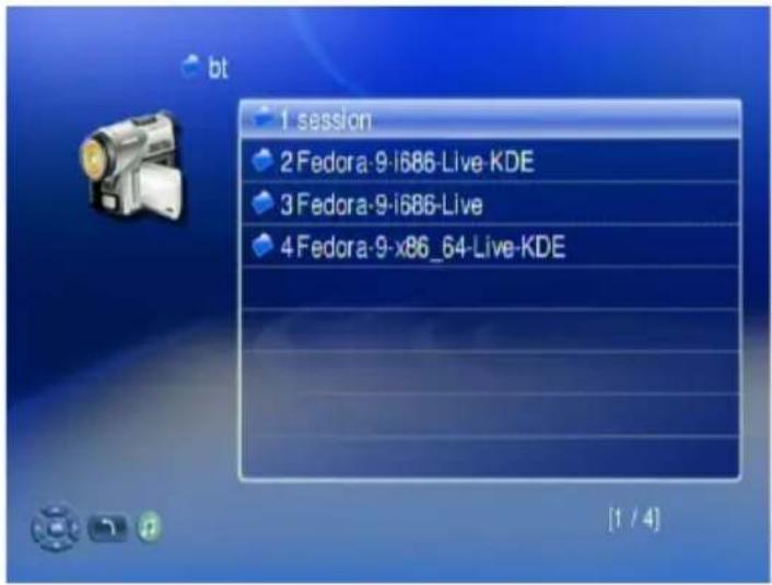 bt 1 session 2 Fedora-9-i686-Live-KDE 3 Fedora-9-i686-Live 4 Fedora-9-x86_64-Live-KDE [1 / 4]