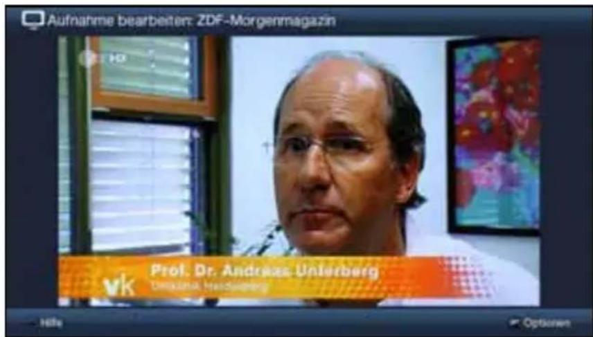 Aufnahme bearbeiten: ZDF-Morgenmagazin Prof. Dr. Andreas, Unterberg Umkazuk Handwierberg Höhe Options