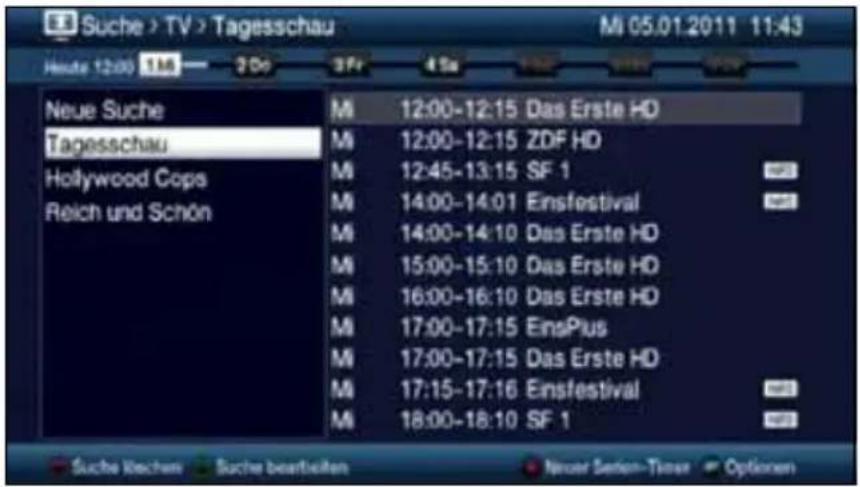 Suche > TV > Tagesschau Mi 05.01 2011 11:43 Heute 12:00 11:00 — 2:00 3:00 4:00 Neue Suche Tagesschau Hollywood Cops Reich und Schön Mi 12:00-12:15 Das Erste HD Mi 12:00-12:15 ZDF HD Mi 12:45-13:15 SF 1 Mi 14:00-14:01 Einsfestival Mi 14:00-14:10 Das Erste HD Mi 15:00-15:10 Das Erste HD Mi 16:00-16:10 Das Erste HD Mi 17:00-17:15 EinsPlus Mi 17:00-17:15 Das Erste HD Mi 17:15-17:16 Einsfestival Mi 18:00-18:10 SF 1 Suche Küchen Suche bearheiten Neuer Selen-Times Optinnen