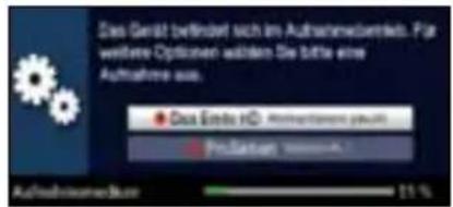 Das Gerät befindet sich im Aufnahmenbeding. For weitere Optionen wilden Sie bitte eine Aufnahme aus. Das Ende HD ProSemen Aufabservendem 11%