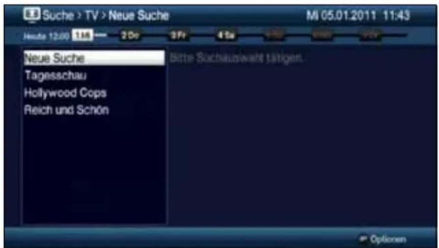 Suche > TV > Neue Suche Mi 05.01.2011 11:43 Heute 12:00 1M 2 Do 3 Fr 4 Sa Neue Suche Tagesschau Hollywood Cops Reich und Schön Bitte Sachauswahrt tätigten. Options
