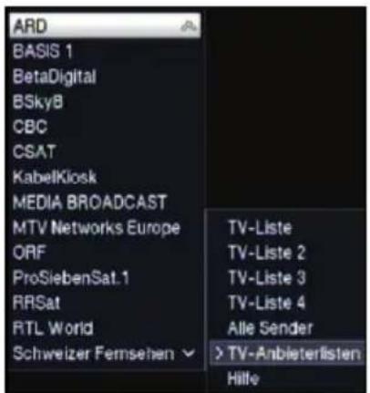 ARD BASIS 1 BetaDigital BSky8 CBC CSAT KabelKiosk MEDIA BROADCAST MTV Networks Europe ORF ProSiebenSat.1 RRSat RTL World Schweizer Fernsehen TV-Liste TV-Liste 2 TV-Liste 3 TV-Liste 4 Alle Sender > TV-Anbieterlisten Hille
