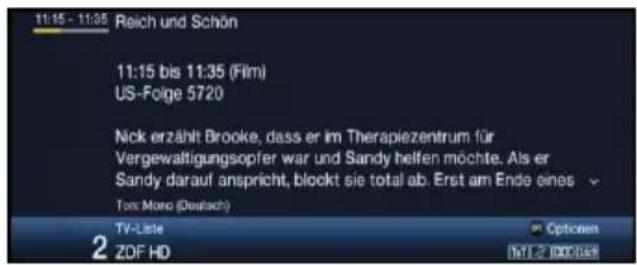 11:15 - 11:35 Reich und Schön 11:15 bis 11:35 (Film) US-Folige 5720 Nick erzählt Brooke, dass er im Therapiezentrum für Vergewaltigungsopter war und Sandy helfen möchte. Als er Sandy darauf anspricht, blockt sie total ab. Erst am Ende eines Tom Moro (Deutsch) TV-Liste ZDF HD Optionen TYPE 2000/05