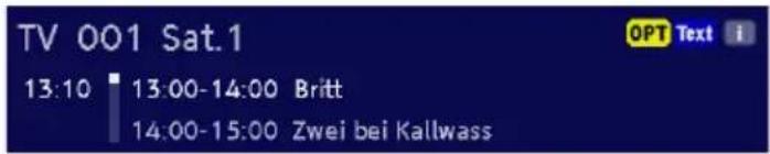 TV 001 Sat.1 13:10 13:00-14:00 Britt 14:00-15:00 Zwei bei Kallwass