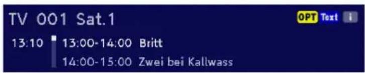 TV 001 Sat.1 13:10 13:00-14:00 Britt 14:00-15:00 Zwei bei Kallwass