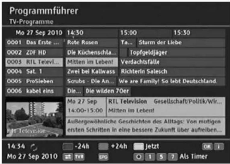 Programmführer TV-Programme Mo 27 Sep 2010 14:30 15:00 15:30 0001 Das Erste ... Rote Rosen Ta... Sturm der Liebe 0002 ZDF HD Die Küchenschla... Topfgeldjäger 0003 RTL Televi... Mitten im Leben! Verdachtsfalle 0004 Sat. 1 Zwei bei Kallwass Richterin Salesch 0005 ProSieben Scrubs - Die An... We are Family! So lebt Deutschland. 0006 kabel eins Die... Die wilden 70er Mo 27 Sep RTL Television Gesellschaft/Politik/Wir... 14:00-15:00 Mitten im Leben! Außergewöhnliche Geschichten des Alltags: Von mutigen ersten Schritten in eine bessere Zukunft über aufreiben... 14:34 -24h +24h Jetzt OK i Mo 27 Sep 2010 TVR DPG O I S 7 Als Timer