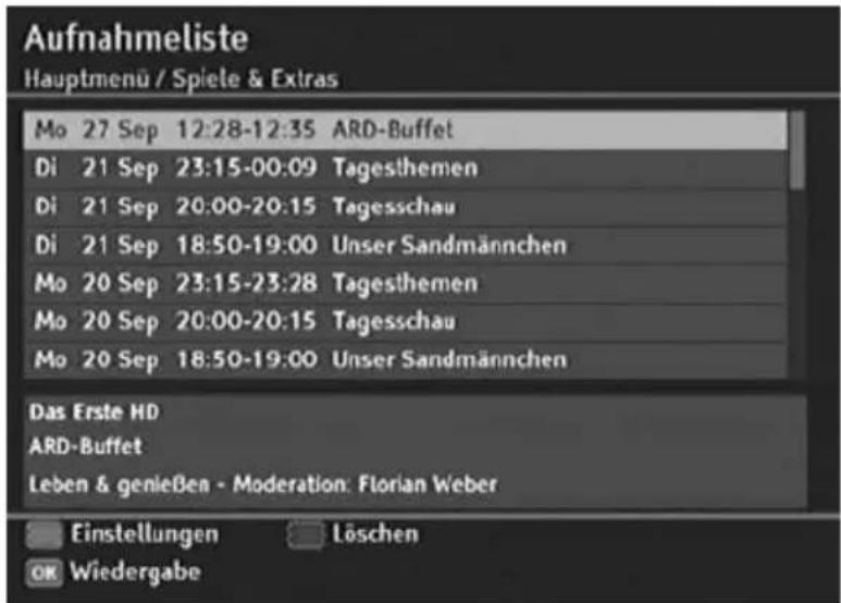 Aufnahmeliste Hauptmenü / Spiele & Extras Mo 27 Sep 12:28-12:35 ARD-Buffet Di 21 Sep 23:15-00:09 Tagesthemen Di 21 Sep 20:00-20:15 Tagesschau Di 21 Sep 18:50-19:00 Unser Sandmännchen Mo 20 Sep 23:15-23:28 Tagesthemen Mo 20 Sep 20:00-20:15 Tagesschau Mo 20 Sep 18:50-19:00 Unser Sandmännchen Das Erste HD ARD-Buffet Leben & genießen - Moderation: Florian Weber Einstellungen Löschen OK Wiedergabe