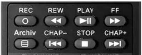REC REW PLAY FF Archiv CHAP- STOP CHAP+