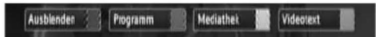 Ausblenden Programm Mediathek Videotext