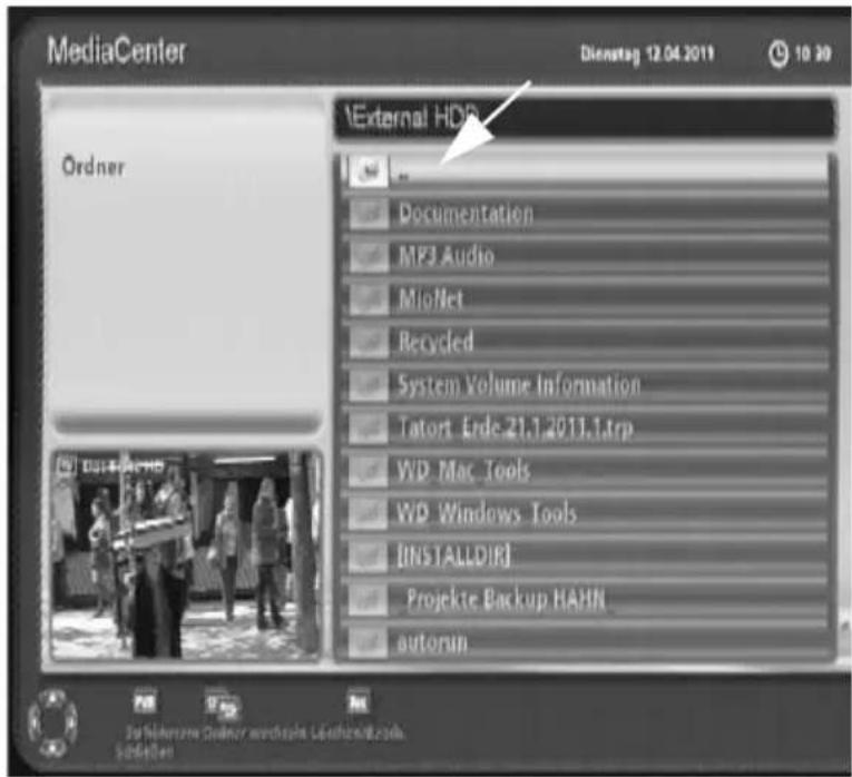 MediaCenter Dienstag 12.04.2011 10:30 Ordner External HDD Documentation MP3 Audio MioNet Recycled System Volume Information Tatort Erde 21.1.2011.1.trp WD Mac Tools WD Windows Tools [INSTALLDIR] Projekte Backup HAHN autorun