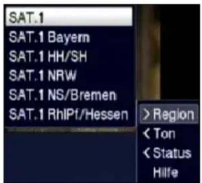 SAT.1 SAT.1 Bayern SAT.1 HH/SH SAT.1 NRW SAT.1 NS/Bremen SAT.1 RhlPf/Hessen > Region