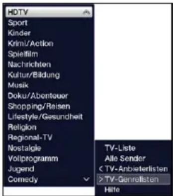 HDTV Sport Kinder Krim/Action Spielfilm Nachrichten Kultur/Bildung Musik Doku/Abenteuer Shopping/Reisen Lifestyle/Gesundheit Religion Regional-TV Nostalgie Vollprogramm Jugend Comedy TV-Liste Alle Sender CTV-Anbieterlisten >TV-Genreelisten Helle