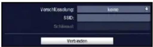 Verschüsselung: keine SSID: Schlossalt: Verbinden